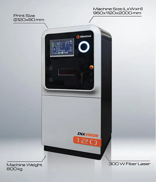 Ermaksan ENAVISION 120 metal additive manufacturing machine